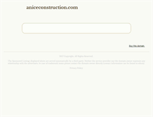 Tablet Screenshot of aniceconstruction.com
